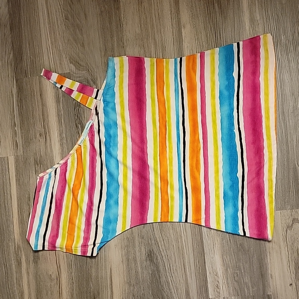 Maurices Multicolored Horizontal Striped Top Size Large